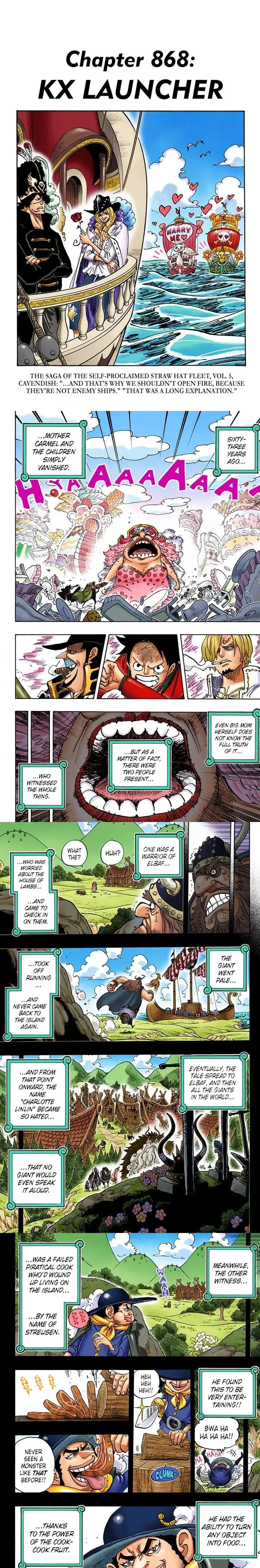 One Piece Digital Colored Chapter 868 image 1